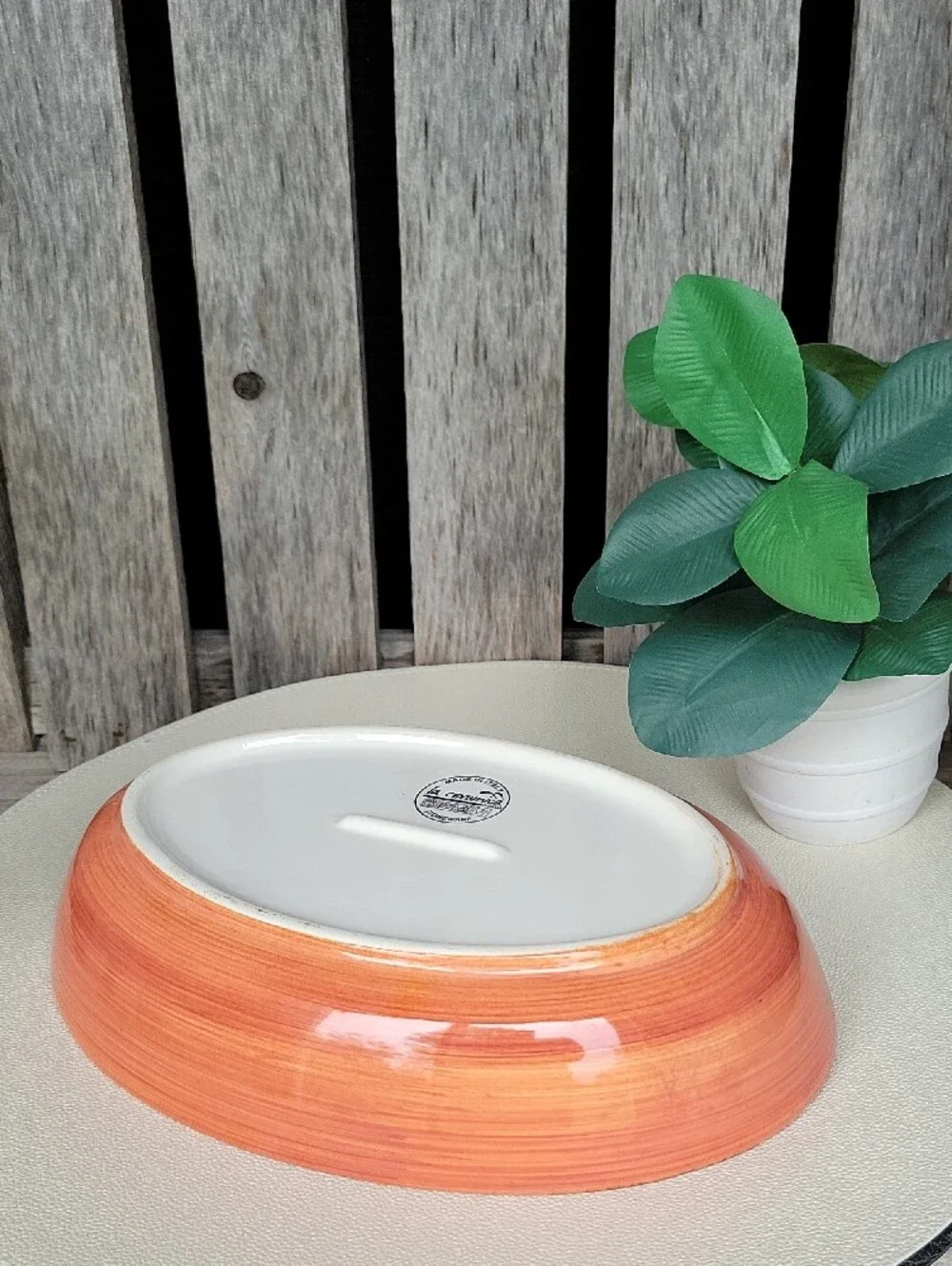Brushed Coral Glazed Stoneware Serving Bowl - La Ceramica D'Italia